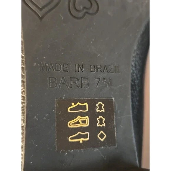 Brighton 'Barb' Black Leather Ballet Flats With Silver Accent Charm Size 7M - Picture 12 of 15